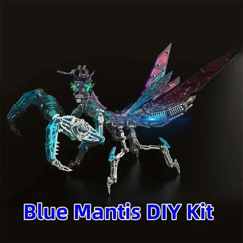 New Mechanical Praying Mantis Metal DIY Punk Praying Mantis Stainless Steel Insect Assembly 3D Puzzle for Adult and Children