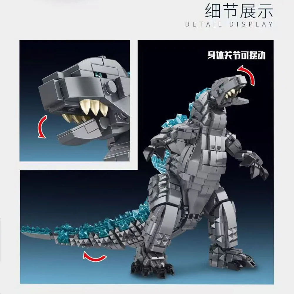 In stock games Monster dinosaur movie Series moc Building Block model toy cus-laa gifts Christmas kids set 1284pcs