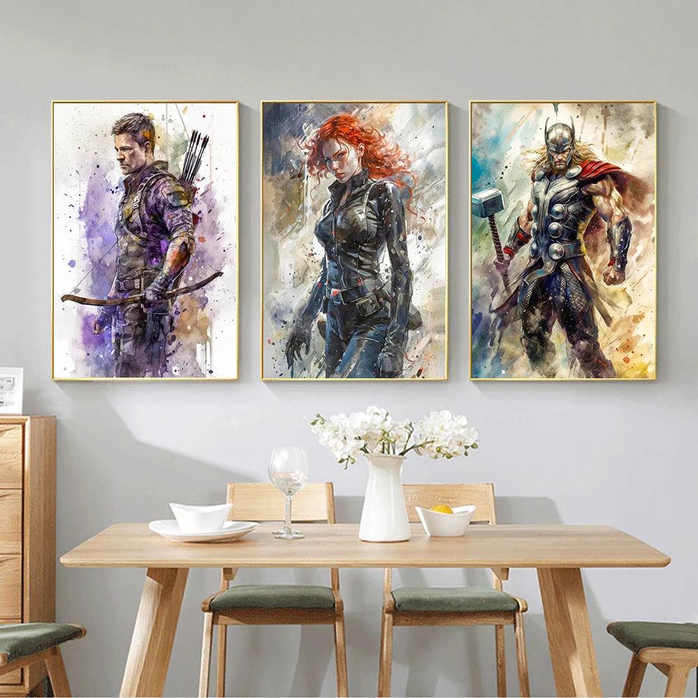 Disney Superhero Diamond Painting - Spiderman, Iron Man, Hulk for Home Decor