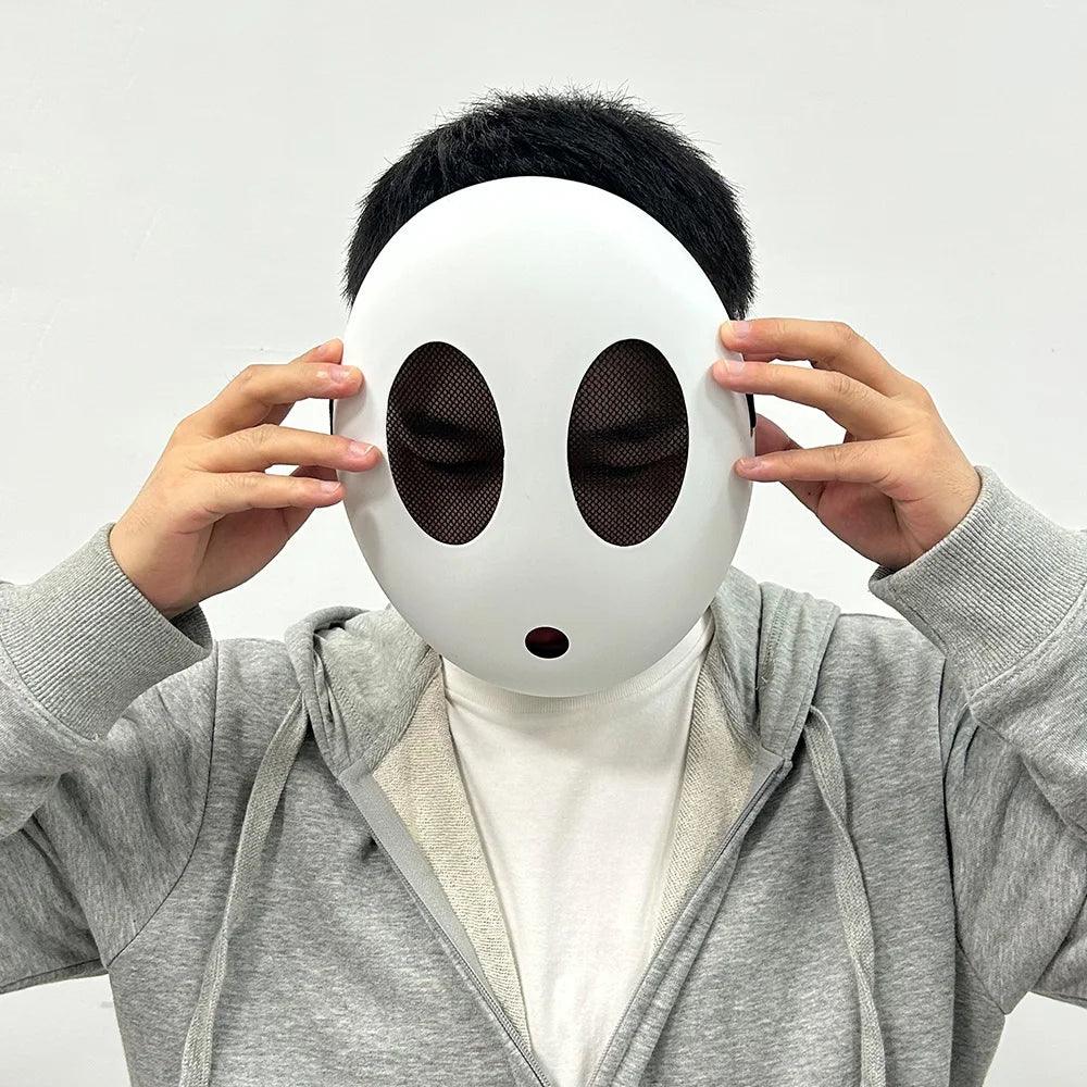 Shy Guy Cosplay Mask - Fun Plastic Mask for Halloween, Carnival, and Party Costumes