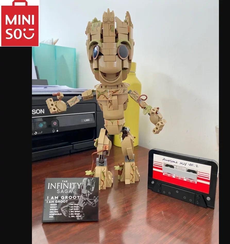MINISO Disney Super Galaxy Heroes Building Block Set – Marvel DIY Toy for Kids