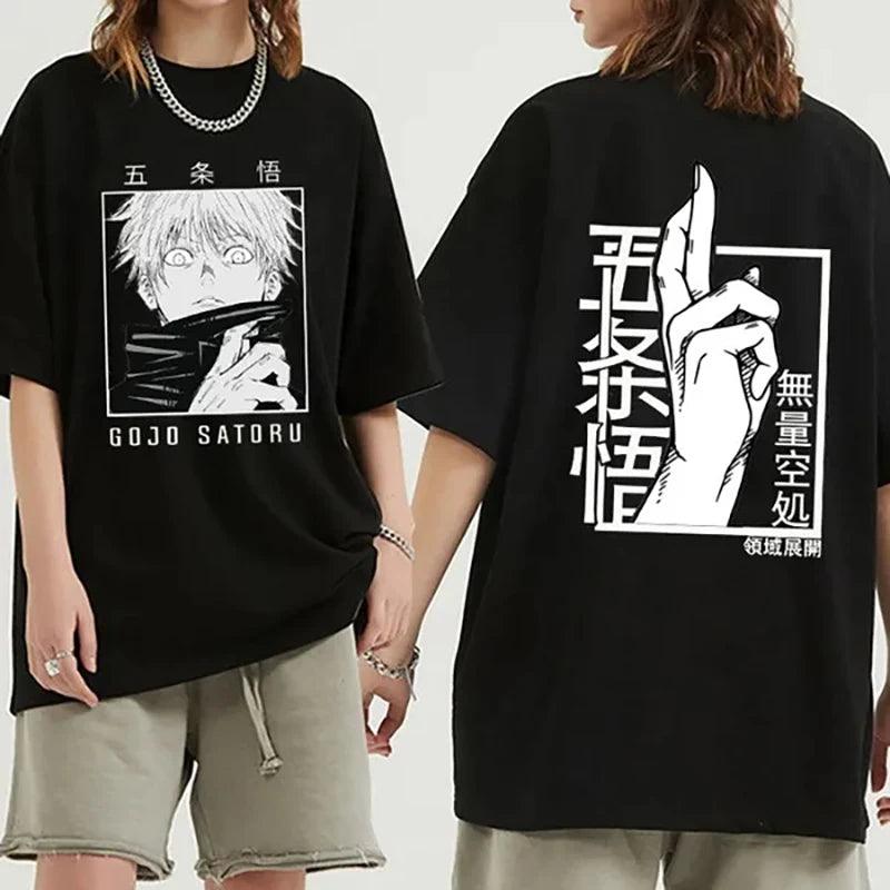 Unleash Your Inner Punk Sorcerer: Gojo Satoru Graphic Tee 🔥😎 - Rexpect Nerd