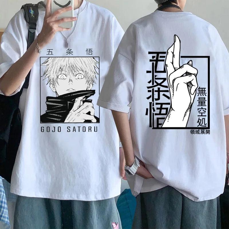 Unleash Your Inner Punk Sorcerer: Gojo Satoru Graphic Tee 🔥😎 - Rexpect Nerd