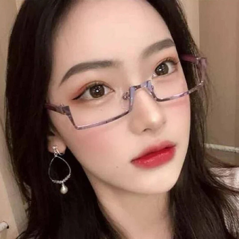 Zenin Maki Cosplay Glasses – Purple Half-Frame Anime Eyewear Prop