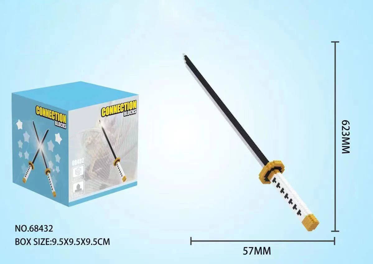 Samurai Sword Building Block Set – Butterfly Nichirin Katana DIY Model