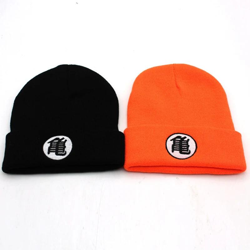 Unleash Your Inner Saiyan! Dragon Ball Z Goku Embroidered Beanie - Warm and Stylish Knit Hat, Perfect for DBZ Fans