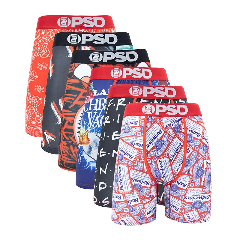 6-Pack Men’s Boxer Briefs – Breathable, Stylish & Comfortable Fit