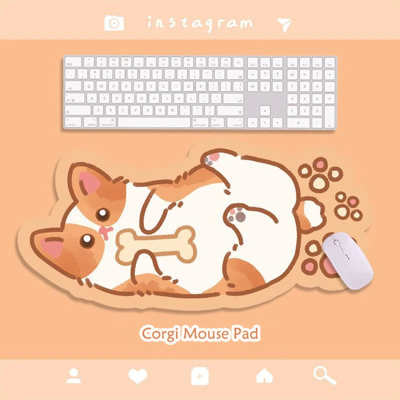 XXL Large Cute Furry Mouse Pad Kawaii Kitty Cats Mouse Mat 70x30cm Gamer Desk Carpet Anime Mousepad Gaming Accessories Play Mats