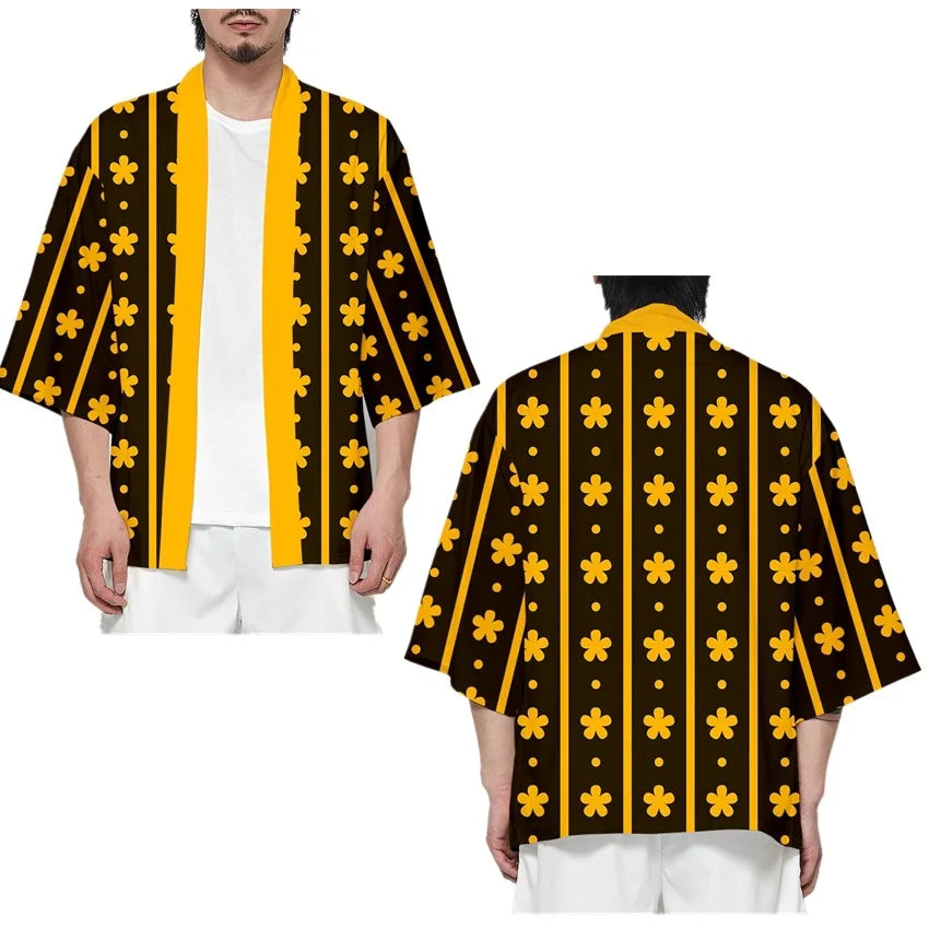 One Piece Cosplay Kimono - Luffy, Zoro, & Ace Cloak Cardigan Robe
