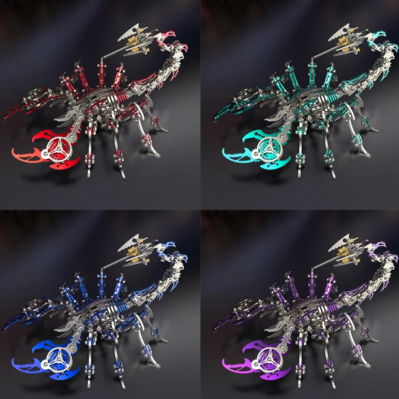 New DIY Scorpion Demon Toy Metal Assembly Model Puzzle 3D Stereoscopic Creative Handmade Mobile Birthday Gift Handmade Styling