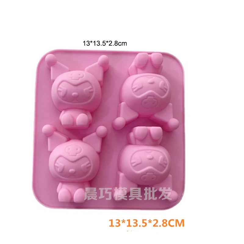 Cartoon Silicone Molds for Baking | Animal Chocolate & Soap Moulds – Stitch, Bear, Duck