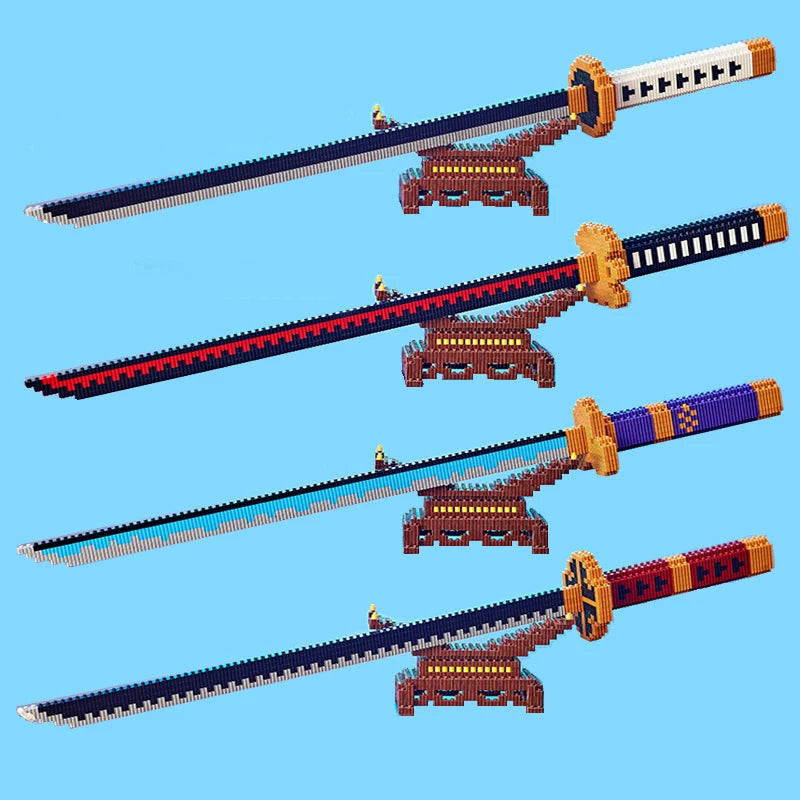 Samurai Sword Building Block Set – Butterfly Nichirin Katana DIY Model