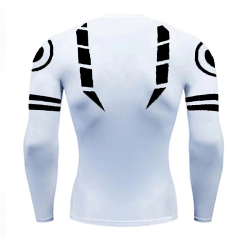 3D Print Men's Athletic Compression Shirt - Quick-Dry Gym & Workout Top