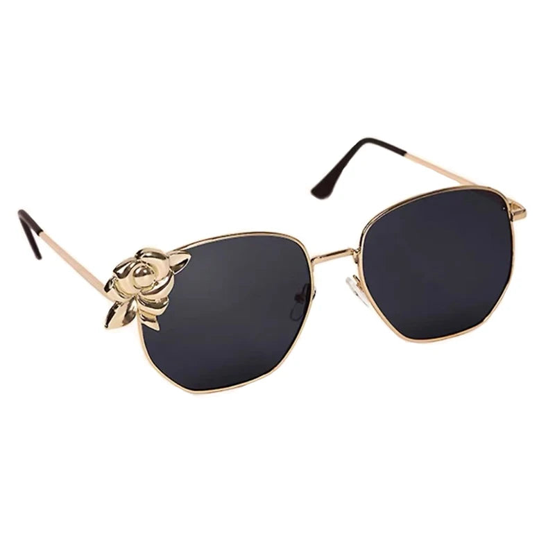 Genshin Impact Navia Cosplay Sunglasses – Metal Eyewear with Free Glasses Box