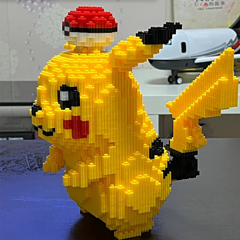 Pokemon 5210 Particle Anime Pikachu Diamond Micro Building Blocks Games Model Mini Bricks Figures Decompression Toys Kids Gifts
