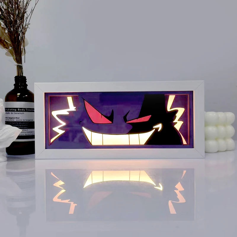 Anime LED Light Box – Manga Paper Carving Desk Lamp for Kids & Collectors