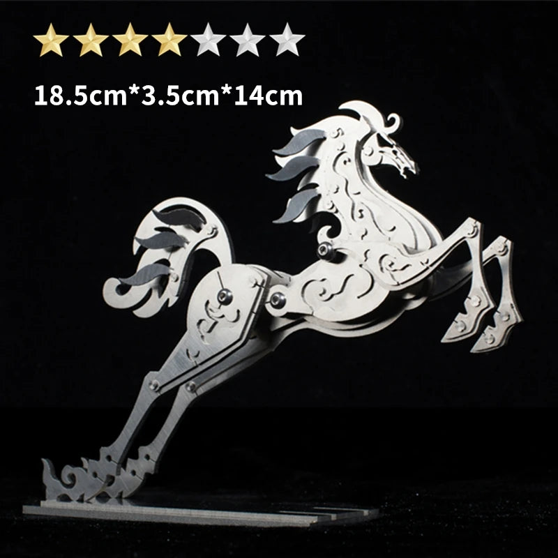 3D DIY assembly of metal insects birthday gifts holiday gifts high-quality simulated animal models unicorns foxes Metal model
