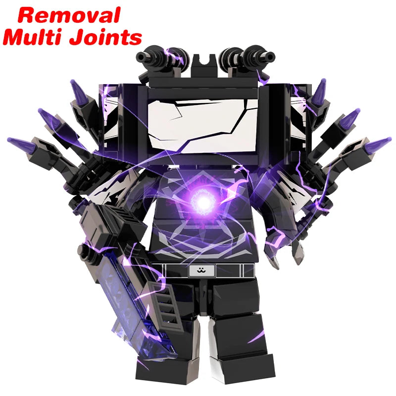 New Skibidi Toileted TVman Multi Joined Mini Action Figures Building Blocks TVman Speakerman Cameraman Model Toys for Kid Gift