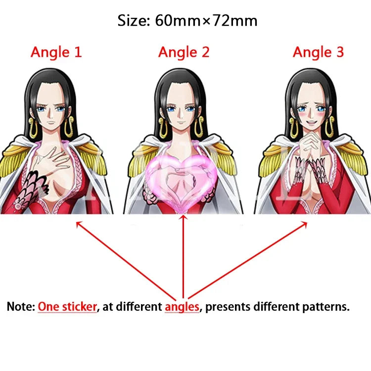 One Piece 3D Transform Sticker - Gear 5 Sun God Nika Luffy for Cars, Laptops & More