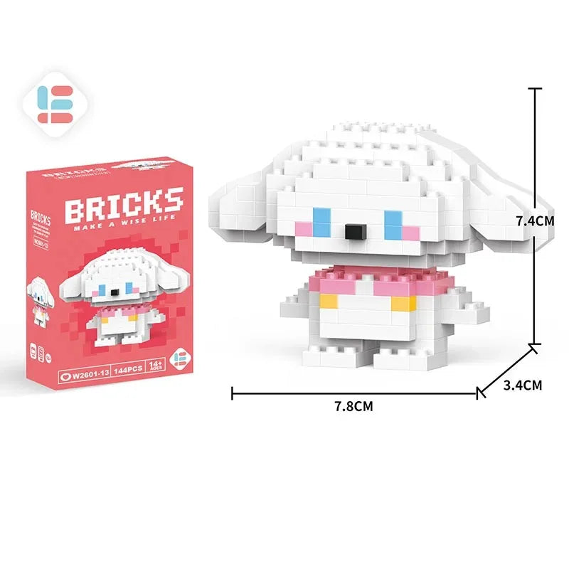 Disney LiLo Stitch Toys Building Blocks Pokeman Pikechu lega Anime Cartoon Character Model Building Blocks Toy for children Gift