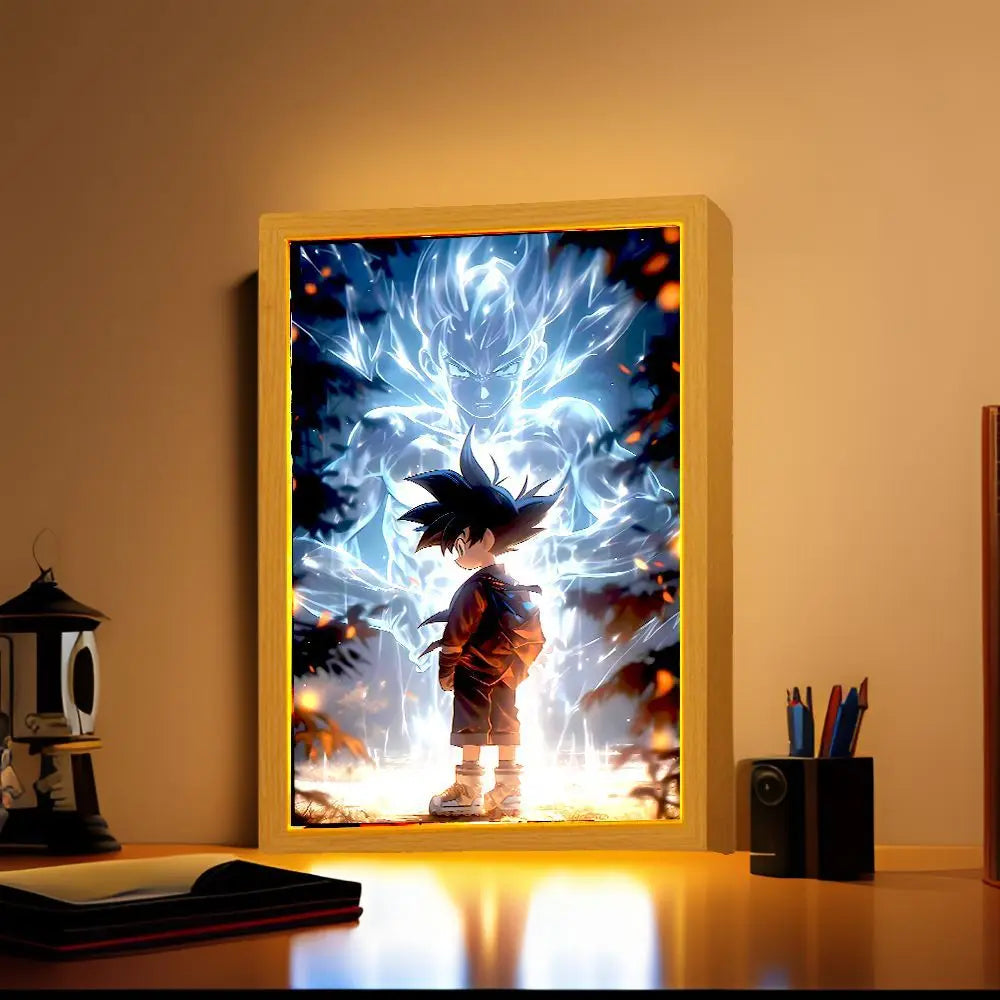 Dragon Ball Z Goku LED Light – 3D Moon Lamp for Anime Fans
