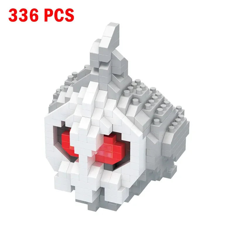 66pcs Pokemon Small Building Nanoblock Cartoon Pikachu Animal Model Education Game Graphics Pokemon Toys For Kids Birthday