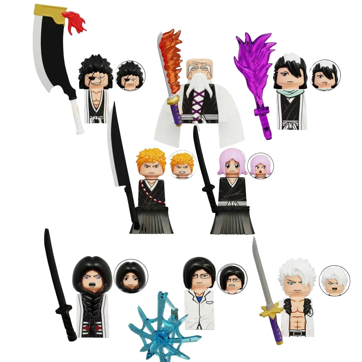 Bleach Anime Cartoon Ulquiorra Building Blocks Mini Action Figures Bricks Educational Model Christmas Gift Toys Children