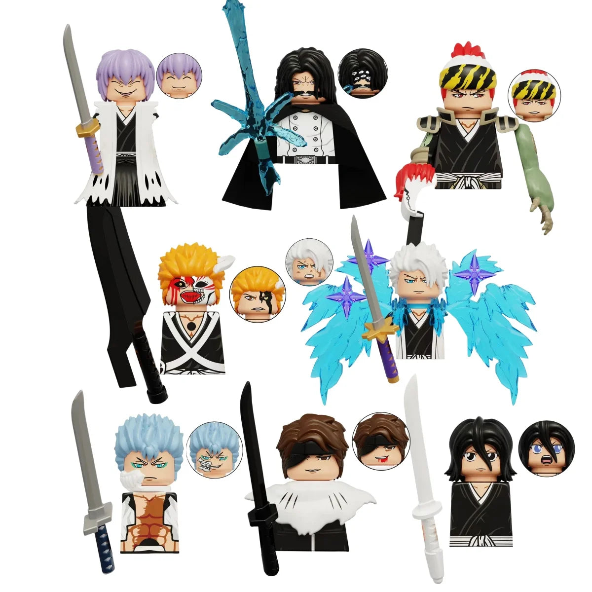 Bleach Anime Cartoon Ulquiorra Building Blocks Mini Action Figures Bricks Educational Model Christmas Gift Toys Children
