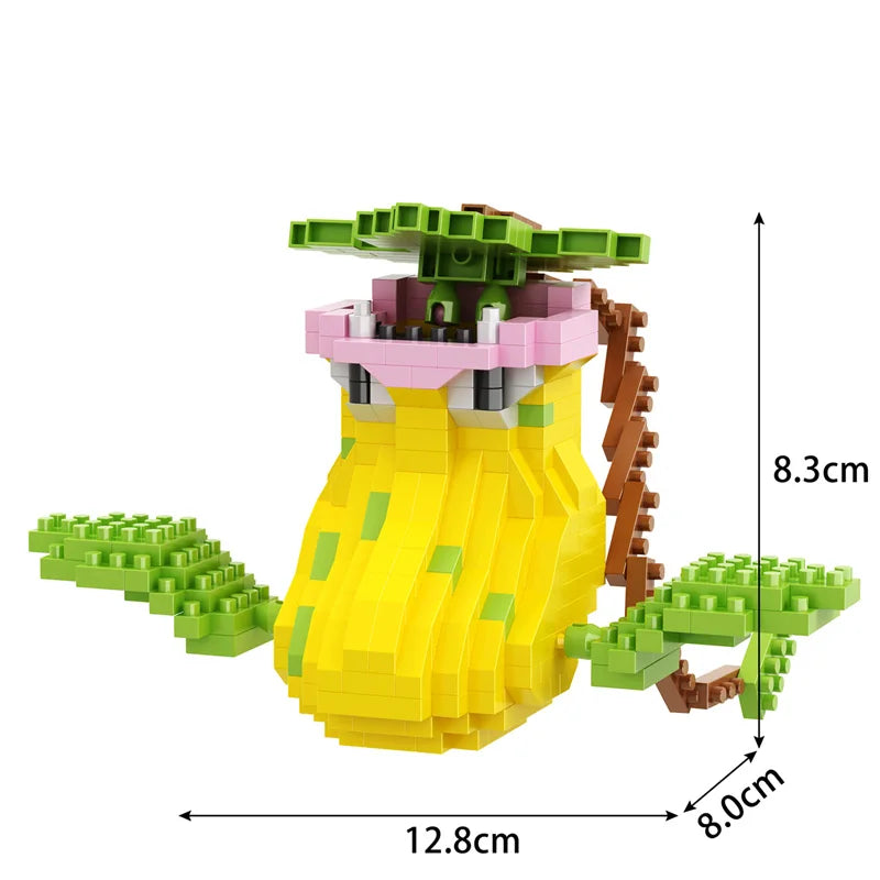 Building Blocks Assembly Anime Picachu Charizard Doll Blastoise Bulbasaur Gengar Bricks Figures Toy for Kid Gift