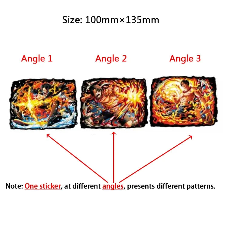 One Piece 3D Transform Sticker - Gear 5 Sun God Nika Luffy for Cars, Laptops & More