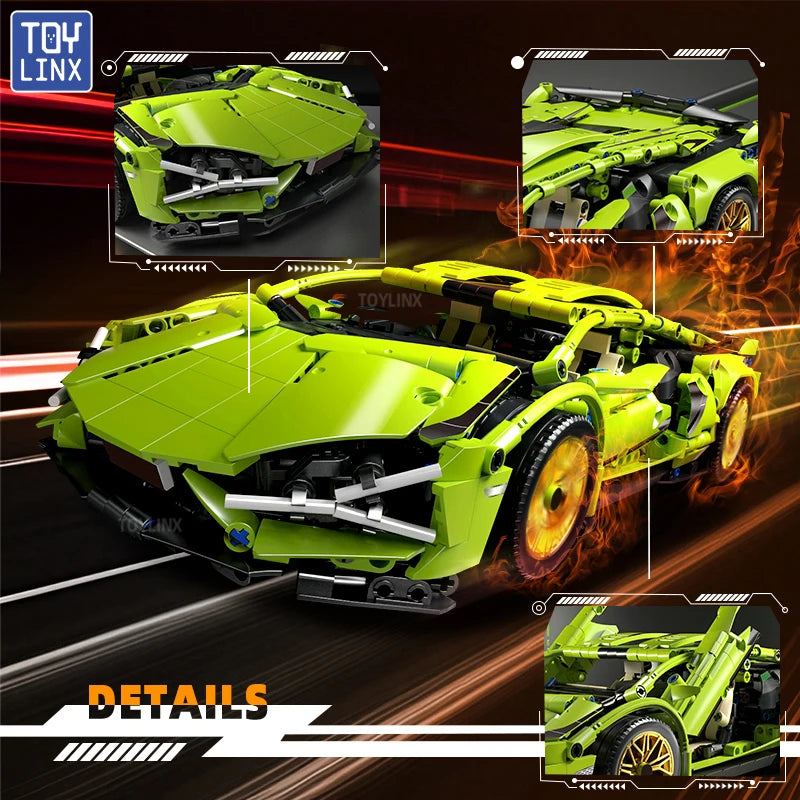ToylinX Racing Car Model – Speedy Technical Building Blocks!