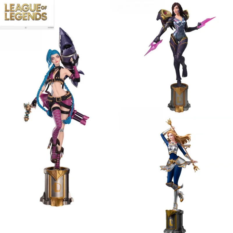 League of Legends Jinx 3D Pen Anime Figurine - Authentic Desk Decoration for Fans