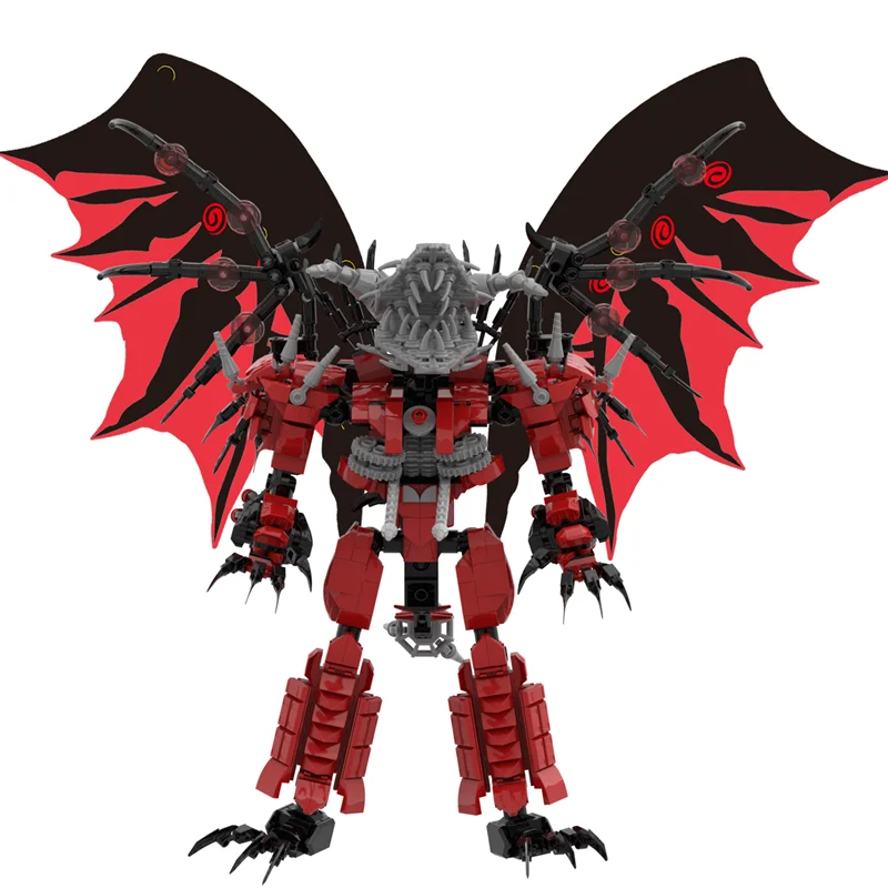 883pcs/set New Skibidi Toilet Updated Red Titan Drill Dragon Building Blocks DIY Assembled Bricks Toys For Boys Christmas Gifts