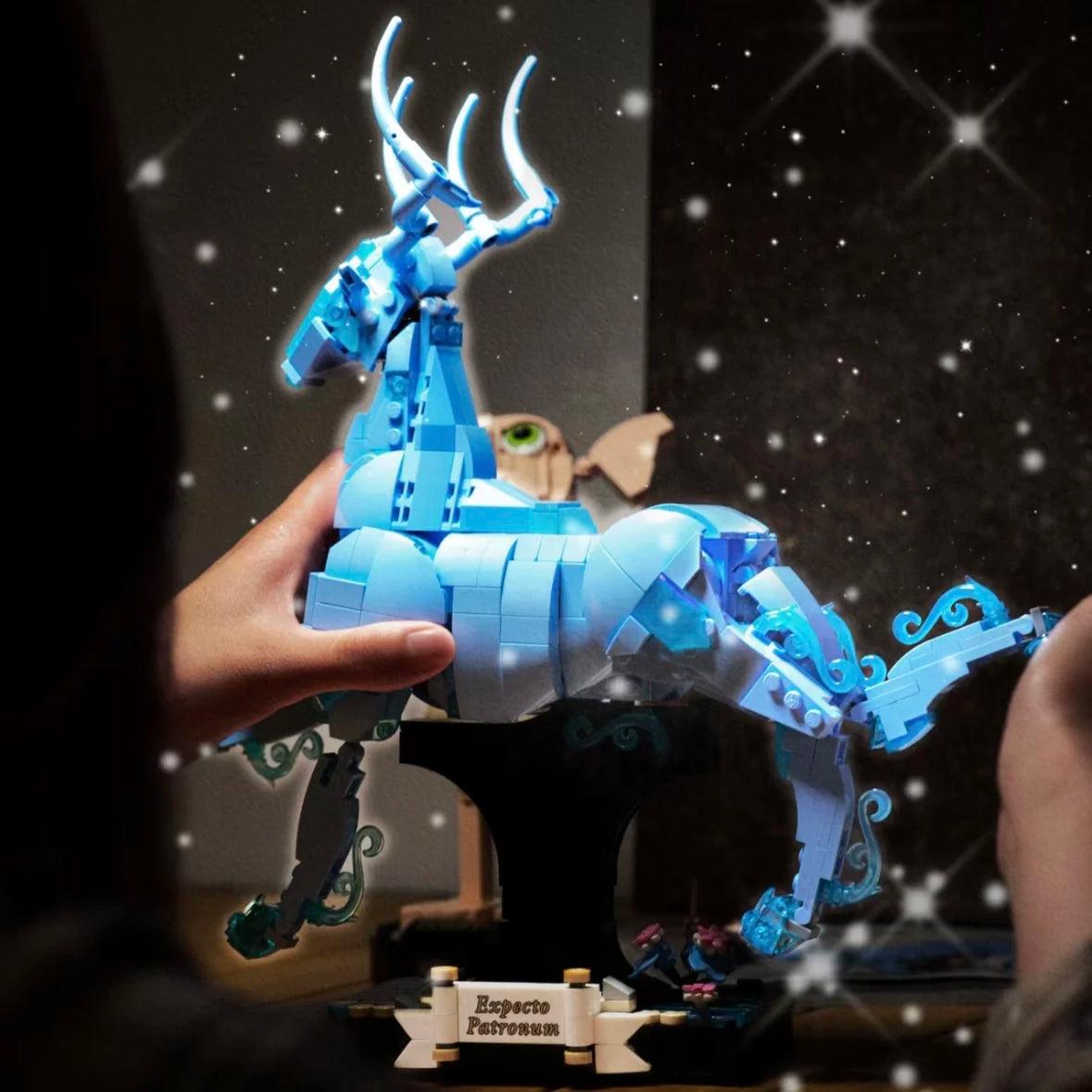 Wizarding World Patronus 2-in-1 Building Blocks Set - Collectible Christmas Gift for Teens 14+