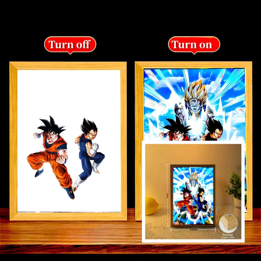 Dragon Ball Z Goku LED Light – 3D Moon Lamp for Anime Fans