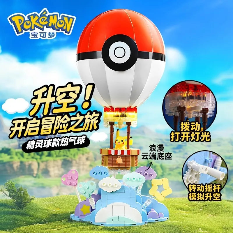 Pokemon Cartoon Pikachu Building Blocks Bulbasaur Toy Children's Assembled Model Pet Elf Kid Children Gift Compatible With Lego
