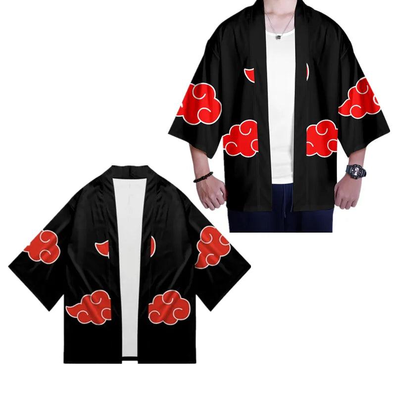Unleash Your Inner Ninja! Akatsuki Cloud Cloak - Anime Cosplay Costume & Versatile Cardigan