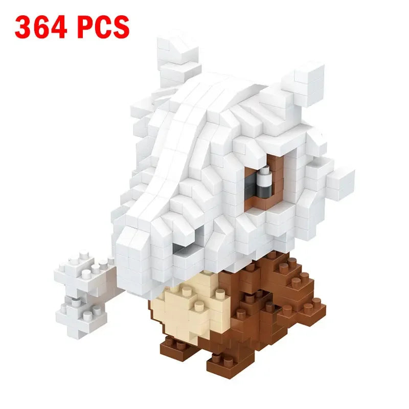 66pcs Pokemon Small Building Nanoblock Cartoon Pikachu Animal Model Education Game Graphics Pokemon Toys For Kids Birthday