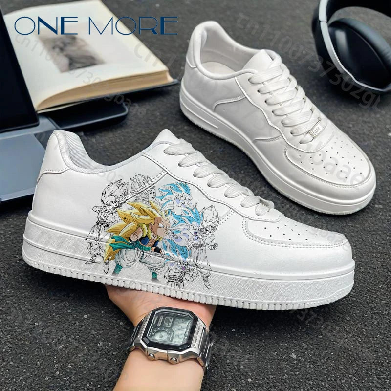 Dragon Ball Cartoon anime around painted graffiti prints men's woman shoes student children's gift