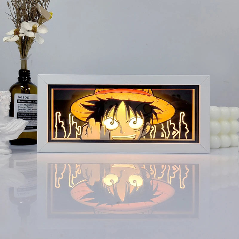 Anime LED Light Box – Manga Paper Carving Desk Lamp for Kids & Collectors
