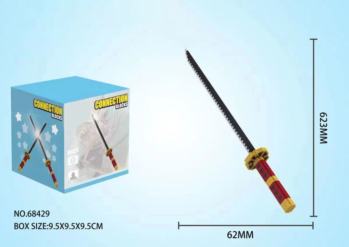 Samurai Sword Building Block Set – Butterfly Nichirin Katana DIY Model