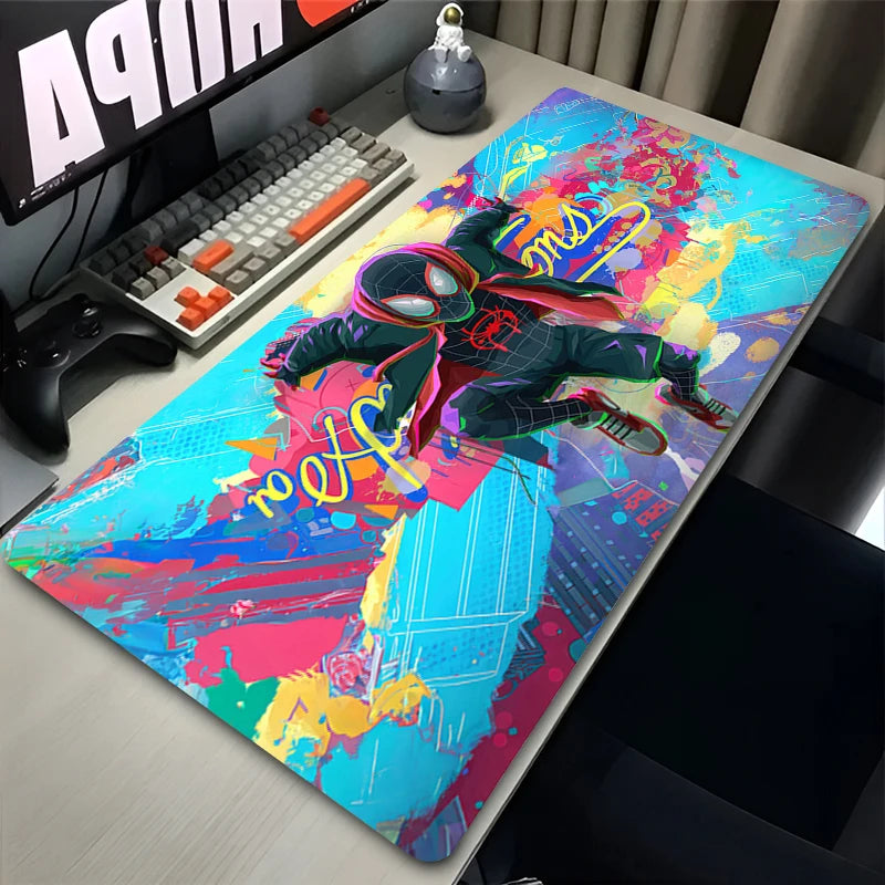 Marvel Spider Man Mouse Pad XXL Anime HD Rubber Keyboard Mousepad Suitable For Office Desk Laptops Gaming Accessories Non Slip