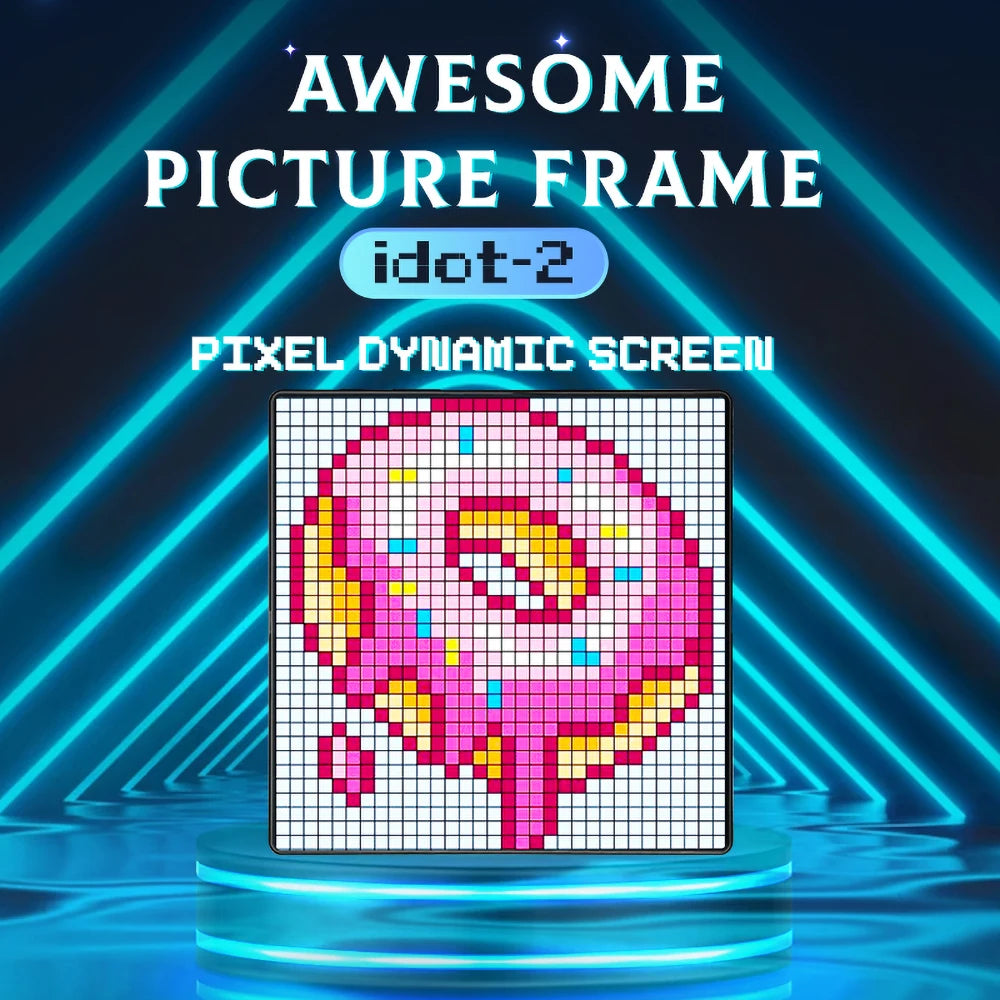 DIY LED Pixel Display RGB LED Panel Lamp Programmable Pixel Art Digital Light Display with APP Control Creative Display Screen