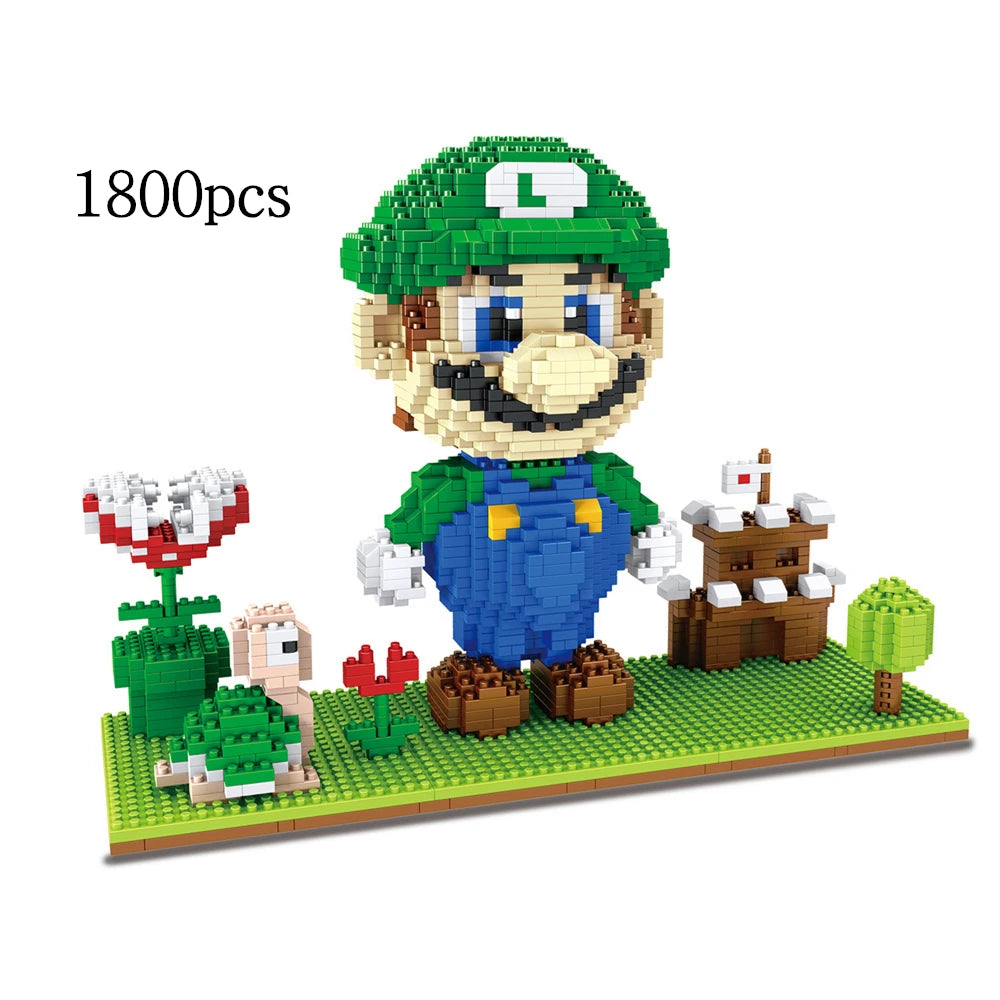 Cartoon Anime Figure Dinosaur Blocks Building Toy Anime Bricks Educational Brinquedos for Kids Gift Children Christmas Present