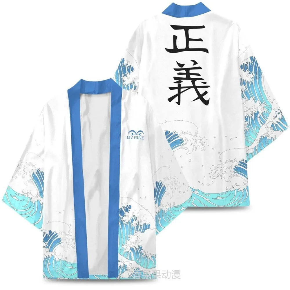 One Piece Cosplay Kimono - Luffy, Zoro, & Ace Cloak Cardigan Robe