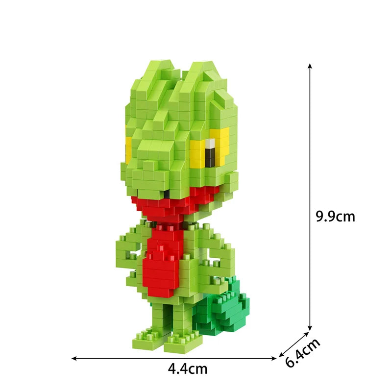 Building Blocks Assembly Anime Picachu Charizard Doll Blastoise Bulbasaur Gengar Bricks Figures Toy for Kid Gift