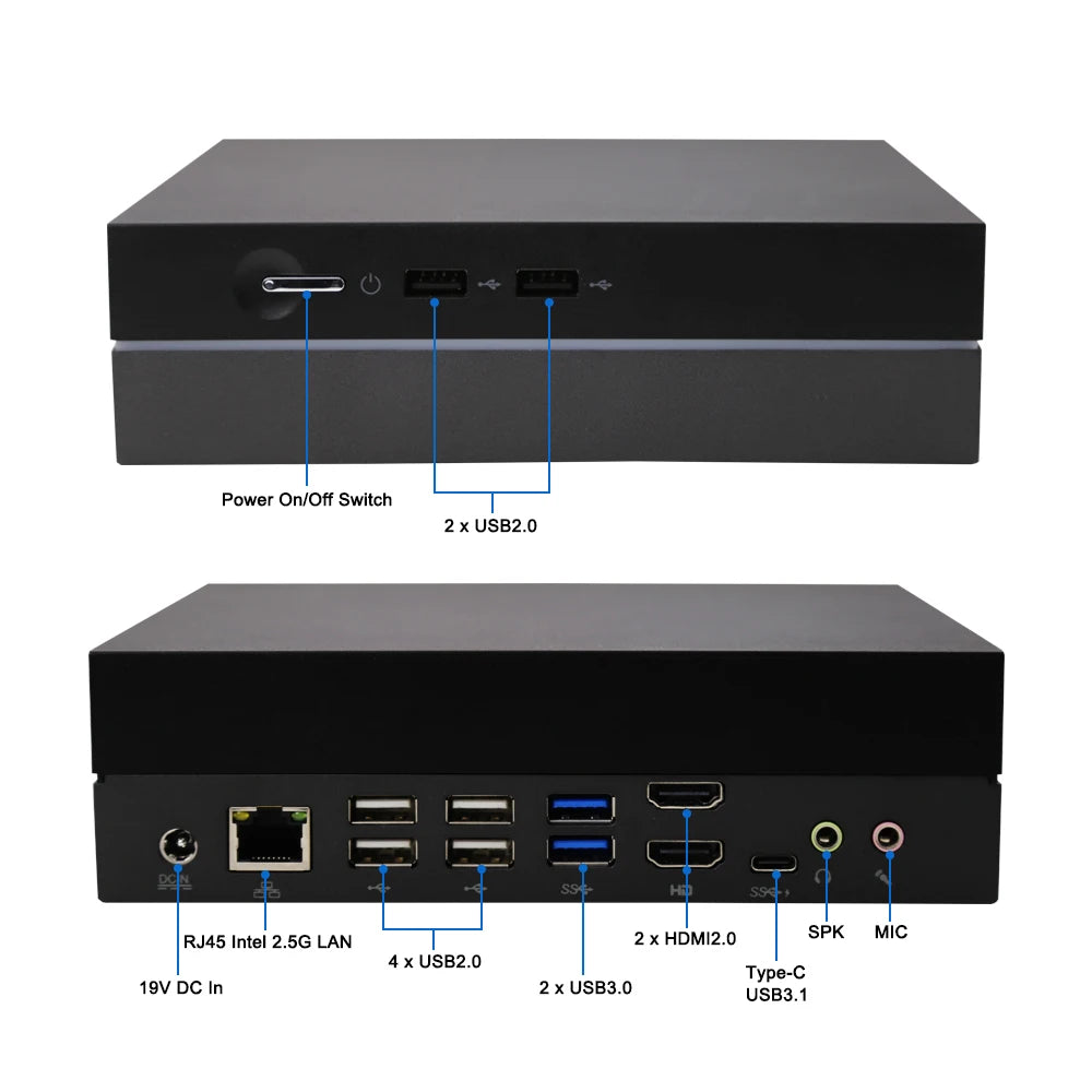 Yohirs Powerful Gaming Mini PC I9 12900H I7 12700H NVIDIA GTX1060 4G Thunderbolt4 Micro Desktop Computer Windows11 NUC 5G WIFI