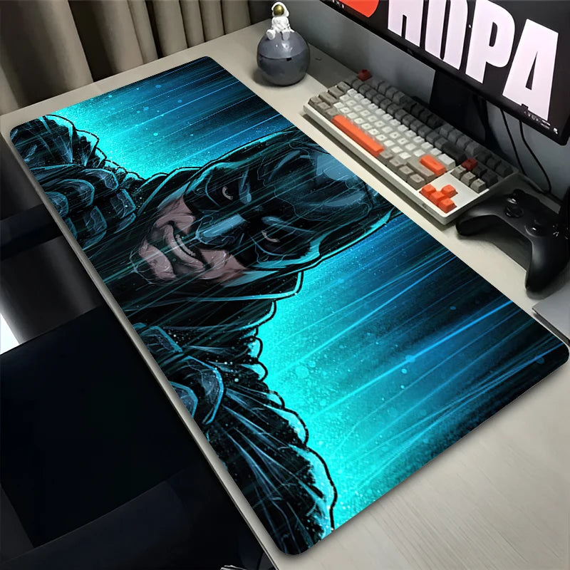 Black Non-slip Table Mat Gaming Accessories B-Batman Anime Mouse Pad Large Mousepad Office Laptop Keyboard Deskpad Rubber Carpet