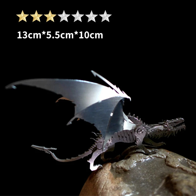 3D DIY assembly of metal insects birthday gifts holiday gifts high-quality simulated animal models unicorns foxes Metal model