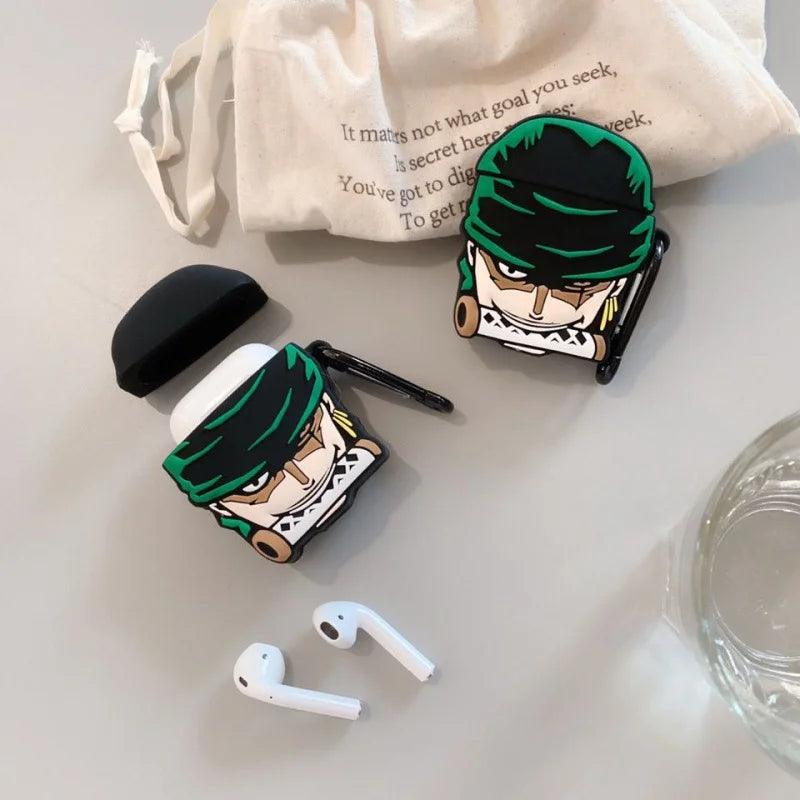 One Piece Zoro Silicone AirPods Case – Anime Wireless Bluetooth Headphone Protector